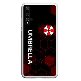 Чехол для Honor 20 с принтом UMBRELLA CORP в Екатеринбурге, Силикон | Область печати: задняя сторона чехла, без боковых панелей | ada wong | biohazard | leon | nemesis | project resistance | raccoon city | re | re3 | resident evil | resident evil 3 | rpd | stars | umbrella | ада вонг | амбрелла | немезис | ужасы