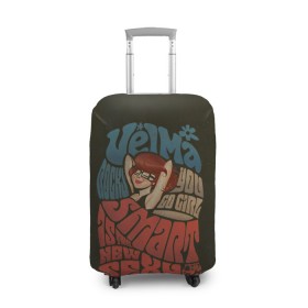 Чехол для чемодана 3D с принтом Velma в Екатеринбурге, 86% полиэфир, 14% спандекс | двустороннее нанесение принта, прорези для ручек и колес | scooby doo | vdosadir | velma dinkle | велма динкли | скуби ду | уильям ханна