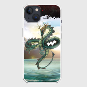 Чехол для iPhone 13 с принтом Дракон | Dragon в Екатеринбурге,  |  | dragon | monster | драго | дракон | космический дракон | монстр | огнедыщащий | прикольная картинка | чудовище | японский дракон | ящерица