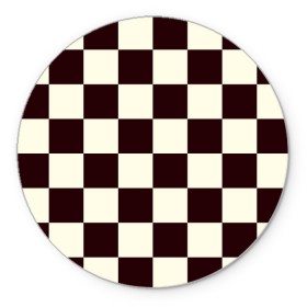 Коврик для мышки круглый с принтом Шахматка в Екатеринбурге, резина и полиэстер | круглая форма, изображение наносится на всю лицевую часть | квадраты | текстуры | узор шахматка | узоры | чб | чб квадраты | чб узор | шахматка | шахматная доска | шахматы