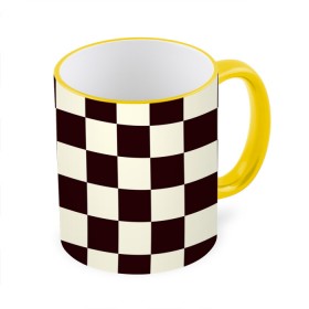 Кружка с принтом Шахматка в Екатеринбурге, керамика | ёмкость 330 мл | Тематика изображения на принте: квадраты | текстуры | узор шахматка | узоры | чб | чб квадраты | чб узор | шахматка | шахматная доска | шахматы