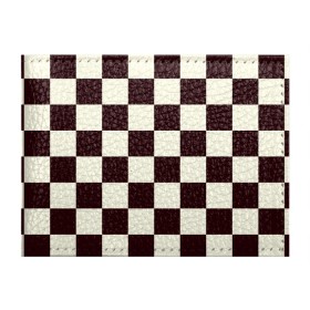 Обложка для студенческого билета с принтом Шахматка в Екатеринбурге, натуральная кожа | Размер: 11*8 см; Печать на всей внешней стороне | квадраты | текстуры | узор шахматка | узоры | чб | чб квадраты | чб узор | шахматка | шахматная доска | шахматы