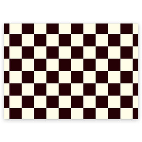 Поздравительная открытка с принтом Шахматка в Екатеринбурге, 100% бумага | плотность бумаги 280 г/м2, матовая, на обратной стороне линовка и место для марки
 | квадраты | текстуры | узор шахматка | узоры | чб | чб квадраты | чб узор | шахматка | шахматная доска | шахматы