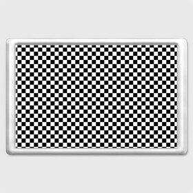 Магнит 45*70 с принтом Шахматка мелкая в Екатеринбурге, Пластик | Размер: 78*52 мм; Размер печати: 70*45 | Тематика изображения на принте: квадраты | мелкая шахматка | текстуры | узор шахматка | узоры | чб | чб квадраты | чб узор | шахматка | шахматная доска | шахматы