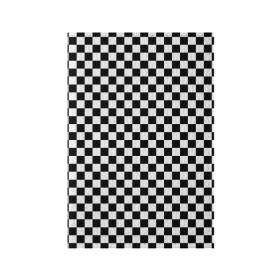 Обложка для паспорта матовая кожа с принтом Шахматка мелкая в Екатеринбурге, натуральная матовая кожа | размер 19,3 х 13,7 см; прозрачные пластиковые крепления | квадраты | мелкая шахматка | текстуры | узор шахматка | узоры | чб | чб квадраты | чб узор | шахматка | шахматная доска | шахматы