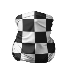 Бандана-труба 3D с принтом Шахматка в Екатеринбурге, 100% полиэстер, ткань с особыми свойствами — Activecool | плотность 150‒180 г/м2; хорошо тянется, но сохраняет форму | квадраты | текстуры | узор шахматка | узоры | чб | чб квадраты | чб узор | шахматка | шахматная доска | шахматы