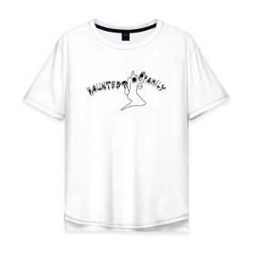 Мужская футболка хлопок Oversize с принтом Kizaru в Екатеринбурге, 100% хлопок | свободный крой, круглый ворот, “спинка” длиннее передней части | haunted family | kizaru | music | rap | гангста | кизару | нечипорeнко | реп | репер | рэп | рэпер | хип хоп