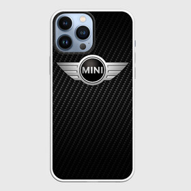 Чехол для iPhone 13 Pro Max с принтом MINI COOPER CARBON | МИНИ КУПЕР КАРБОН (Z) в Екатеринбурге,  |  | Тематика изображения на принте: auto | bmw | carbon | motorspminicooper | motorsport | rt | авто | автомобиль | бмв | карбон | мини | миник | миникупер | моторспорт