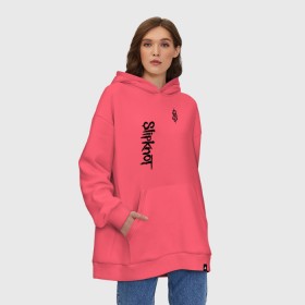 Худи SuperOversize хлопок с принтом SLIPKNOT в Екатеринбурге, 70% хлопок, 30% полиэстер, мягкий начес внутри | карман-кенгуру, эластичная резинка на манжетах и по нижней кромке, двухслойный капюшон
 | slipknot | джей вайнберг | джеймс рут | джои джордисон | донни стили | кори тейлор | крис фен | крэйг джонс | мик томсон | пол греи | слипкнот | шон крэхан