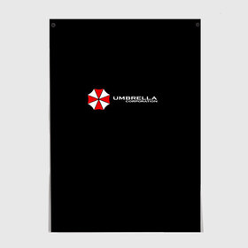 Постер с принтом Umbrella Corporation 2 в Екатеринбурге, 100% бумага
 | бумага, плотность 150 мг. Матовая, но за счет высокого коэффициента гладкости имеет небольшой блеск и дает на свету блики, но в отличии от глянцевой бумаги не покрыта лаком | umbrella corporatio | корпорация амбрелла | обитель зла