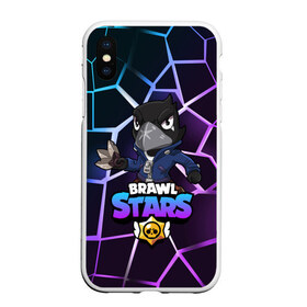 Чехол для iPhone XS Max матовый с принтом BRAWL STARS CROW в Екатеринбурге, Силикон | Область печати: задняя сторона чехла, без боковых панелей | bibi | brawl | brawl stars | crow | leon | max | sally | shark | stars | акула | биби | бравл | бравл старс | браво старс | игра | компьютерная | кров | леон | леон акула | старс | шарк