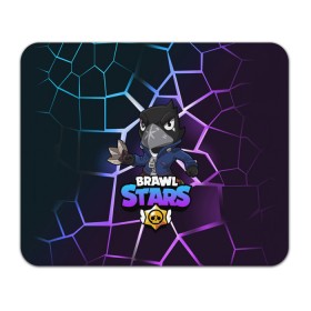 Коврик для мышки прямоугольный с принтом BRAWL STARS CROW в Екатеринбурге, натуральный каучук | размер 230 х 185 мм; запечатка лицевой стороны | bibi | brawl | brawl stars | crow | leon | max | sally | shark | stars | акула | биби | бравл | бравл старс | браво старс | игра | компьютерная | кров | леон | леон акула | старс | шарк