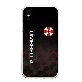 Чехол для iPhone XS Max матовый с принтом UMBRELLA CORP в Екатеринбурге, Силикон | Область печати: задняя сторона чехла, без боковых панелей | Тематика изображения на принте: ada wong | biohazard | leon | nemesis | project resistance | raccoon city | re | re3 | resident evil | resident evil 3 | rpd | stars | umbrella | ада вонг | амбрелла | немезис | ужасы