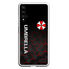 Чехол для Honor 20 с принтом UMBRELLA CORP в Екатеринбурге, Силикон | Область печати: задняя сторона чехла, без боковых панелей | ada wong | biohazard | leon | nemesis | project resistance | raccoon city | re | re3 | resident evil | resident evil 3 | rpd | stars | umbrella | ада вонг | амбрелла | немезис | ужасы