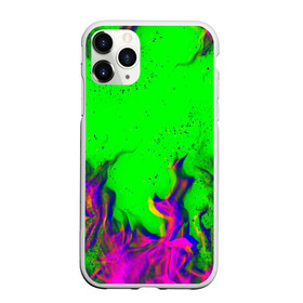 Чехол для iPhone 11 Pro матовый с принтом ОГОНЬ ГЛИТЧ в Екатеринбурге, Силикон |  | abstraction | fire | flame | geometry | hexagon | neon | paints | stripes | texture | triangle | абстракция | брызги | геометрия | краски | неон | неоновый | огонь | соты | текстура