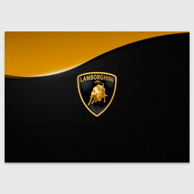 Поздравительная открытка с принтом Lamborghini. в Екатеринбурге, 100% бумага | плотность бумаги 280 г/м2, матовая, на обратной стороне линовка и место для марки
 | car | lamborghini | sport | авто | автомобиль | бред | ламба | ламборджини | марка машины | машина | мощь | спорт | стиль | текстура