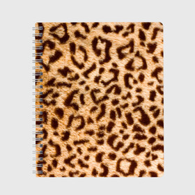 Тетрадь с принтом Леопард в Екатеринбурге, 100% бумага | 48 листов, плотность листов — 60 г/м2, плотность картонной обложки — 250 г/м2. Листы скреплены сбоку удобной пружинной спиралью. Уголки страниц и обложки скругленные. Цвет линий — светло-серый
 | Тематика изображения на принте: abstract | animal | cat | leopard | texture | абстракция | гепард | животное | животные | зверь | кот | кошка | леопард | охотник | паттерн | полигоны | текстура | узор | хищник