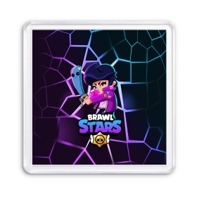 Магнит 55*55 с принтом BRAWL STARS BIBI в Екатеринбурге, Пластик | Размер: 65*65 мм; Размер печати: 55*55 мм | bibi | brawl | brawl stars | crow | leon | max | sally | shark | stars | акула | биби | бравл | бравл старс | браво старс | игра | компьютерная | кров | леон | леон акула | старс | шарк