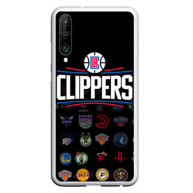 Чехол для Honor P30 с принтом Los Angeles Clippers (2) в Екатеринбурге, Силикон | Область печати: задняя сторона чехла, без боковых панелей | Тематика изображения на принте: ball | basketball | clippers | sport | streetball | баскетбол | клипперс | мяч | нба | спорт | стритбол