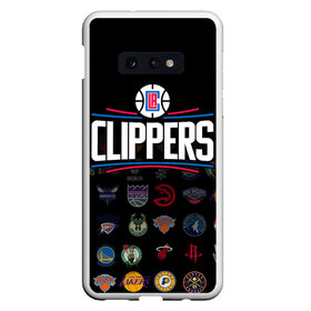 Чехол для Samsung S10E с принтом Los Angeles Clippers (2) в Екатеринбурге, Силикон | Область печати: задняя сторона чехла, без боковых панелей | Тематика изображения на принте: ball | basketball | clippers | sport | streetball | баскетбол | клипперс | мяч | нба | спорт | стритбол