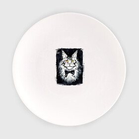 Тарелка с принтом Hello kittys! в Екатеринбурге, фарфор | диаметр - 210 мм
диаметр для нанесения принта - 120 мм | Тематика изображения на принте: акварельный | арт | галстук бабочка | глаза | кот | коты | котяра | кошка | крутая рисунок | мейнкун | мейнкуны | мех | мэйн кун | портрет | рисованный | скетч | стильная | чёрный