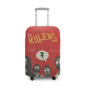 Чехол для чемодана 3D с принтом The Killers в Екатеринбурге, 86% полиэфир, 14% спандекс | двустороннее нанесение принта, прорези для ручек и колес | the killers | инди рок | музыка | рок | рок группа