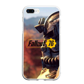 Чехол для iPhone 7Plus/8 Plus матовый с принтом FALLOUT_76 в Екатеринбурге, Силикон | Область печати: задняя сторона чехла, без боковых панелей | Тематика изображения на принте: 101 | 111 | 13 | 76 | atom cats | bethesda | brotherhood of steel | fallout | nuka cola | tunnel snakes | vault | war | братство стали | война | убежище | фолаут | фоллаут | ядер кола