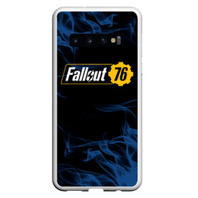 Чехол для Samsung Galaxy S10 с принтом FALLOUT_76 в Екатеринбурге, Силикон | Область печати: задняя сторона чехла, без боковых панелей | Тематика изображения на принте: 101 | 111 | 13 | 76 | atom cats | bethesda | brotherhood of steel | fallout | nuka cola | tunnel snakes | vault | war | братство стали | война | убежище | фолаут | фоллаут | ядер кола