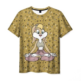 Мужская футболка 3D с принтом Лола Банни в Екатеринбурге, 100% полиэфир | прямой крой, круглый вырез горловины, длина до линии бедер | lola bunny | looney tunes | vdzabma | лола банни | луни тюнз