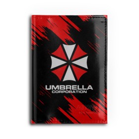 Обложка для автодокументов с принтом Umbrella Corporation. в Екатеринбурге, натуральная кожа |  размер 19,9*13 см; внутри 4 больших “конверта” для документов и один маленький отдел — туда идеально встанут права | resident evil | umbrella corporation | амбрелла | амбрелла корпорейшн | вирус | вымышленная военная и фармацевтическая корпорация | игра | умбрелла