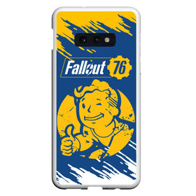 Чехол для Samsung S10E с принтом FALLOUT_76 в Екатеринбурге, Силикон | Область печати: задняя сторона чехла, без боковых панелей | 101 | 111 | 13 | 76 | atom cats | bethesda | brotherhood of steel | fallout | nuka cola | tunnel snakes | vault | war | братство стали | война | убежище | фолаут | фоллаут | ядер кола