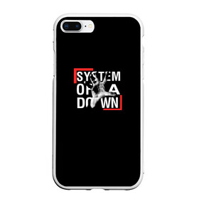 Чехол для iPhone 7Plus/8 Plus матовый с принтом System of a Down в Екатеринбурге, Силикон | Область печати: задняя сторона чехла, без боковых панелей | down | hard rock | metal | of | rock | serj | system | system of a down | tankian | метал | рок | серж танкян | систем | система падения | танкян | хардрок