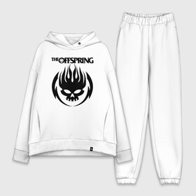 Женский костюм хлопок Oversize с принтом THE OFFSPRING в Екатеринбурге,  |  | america | offspring | the offspring | usa | америка | атом уиллард | грег к | декстер холланд | джеймс лилья | нудлс | огонь | офспринг | оффспринг | пит парада | пламя | рон уэлти | сша | череп