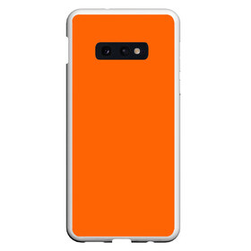 Чехол для Samsung S10E с принтом Цвет апельсиновая корка в Екатеринбурге, Силикон | Область печати: задняя сторона чехла, без боковых панелей | orange peel | pantone | без рисунка | коричневый | лето весна | модный цвет 2020 | оранжевый | оттенок оранжевого | рыжий | цвет апельсиновая корка