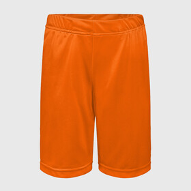 Детские спортивные шорты 3D с принтом Цвет апельсиновая корка в Екатеринбурге,  100% полиэстер
 | пояс оформлен широкой мягкой резинкой, ткань тянется
 | Тематика изображения на принте: orange peel | pantone | без рисунка | коричневый | лето весна | модный цвет 2020 | оранжевый | оттенок оранжевого | рыжий | цвет апельсиновая корка