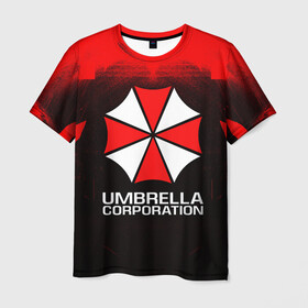 Мужская футболка 3D с принтом UMBRELLA CORP в Екатеринбурге, 100% полиэфир | прямой крой, круглый вырез горловины, длина до линии бедер | ada wong | biohazard | leon | nemesis | project resistance | raccoon city | re | re3 | resident evil | resident evil 3 | rpd | stars | umbrella | ада вонг | амбрелла | немезис | ужасы