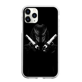 Чехол для iPhone 11 Pro матовый с принтом Killer Predator (Black) в Екатеринбурге, Силикон |  | hitman | predator | хитман | хищник