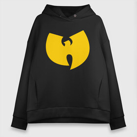 Женское худи Oversize хлопок с принтом Wu-Tang Clan в Екатеринбурге, френч-терри — 70% хлопок, 30% полиэстер. Мягкий теплый начес внутри —100% хлопок | боковые карманы, эластичные манжеты и нижняя кромка, капюшон на магнитной кнопке | genius gza | method man | razor rza | wu tang | wu tang clan | ву танг клан | гангста рэп | гангстеры | девяти человек | музыка | хип хоп