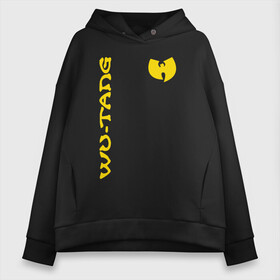 Женское худи Oversize хлопок с принтом Wu-Tang Clan в Екатеринбурге, френч-терри — 70% хлопок, 30% полиэстер. Мягкий теплый начес внутри —100% хлопок | боковые карманы, эластичные манжеты и нижняя кромка, капюшон на магнитной кнопке | genius gza | method man | razor rza | wu tang | wu tang clan | ву танг клан | гангста рэп | гангстеры | девяти человек | музыка | хип хоп