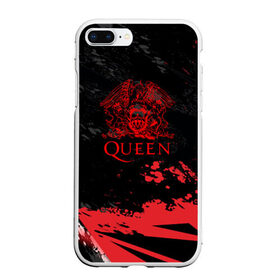 Чехол для iPhone 7Plus/8 Plus матовый с принтом Queen в Екатеринбурге, Силикон | Область печати: задняя сторона чехла, без боковых панелей | queen | британская | группа | исполнитель | музыканты | рок | фредди меркьюри