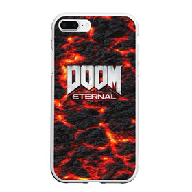 Чехол для iPhone 7Plus/8 Plus матовый с принтом DOOM ETERNAL в Екатеринбурге, Силикон | Область печати: задняя сторона чехла, без боковых панелей | demon | devil | doom | doom vfr | evil | game | mars | red | демон | дум | игры | космос | красная планета | марс | пришельцы