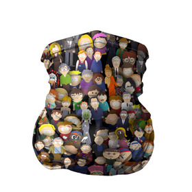 Бандана-труба 3D с принтом Персонажи South Park в Екатеринбурге, 100% полиэстер, ткань с особыми свойствами — Activecool | плотность 150‒180 г/м2; хорошо тянется, но сохраняет форму | park | sout | мультик | парк | патрен | персонаж | саус | сериал | толпа | южный