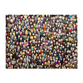 Обложка для студенческого билета с принтом Персонажи South Park в Екатеринбурге, натуральная кожа | Размер: 11*8 см; Печать на всей внешней стороне | Тематика изображения на принте: park | sout | мультик | парк | патрен | персонаж | саус | сериал | толпа | южный