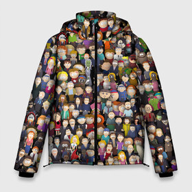 Мужская зимняя куртка 3D с принтом Персонажи South Park в Екатеринбурге, верх — 100% полиэстер; подкладка — 100% полиэстер; утеплитель — 100% полиэстер | длина ниже бедра, свободный силуэт Оверсайз. Есть воротник-стойка, отстегивающийся капюшон и ветрозащитная планка. 

Боковые карманы с листочкой на кнопках и внутренний карман на молнии. | park | sout | мультик | парк | патрен | персонаж | саус | сериал | толпа | южный