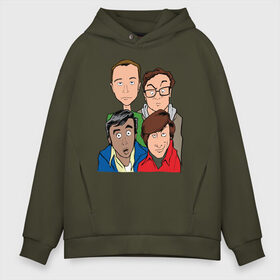 Мужское худи Oversize хлопок с принтом The Big Bang Theory Guys в Екатеринбурге, френч-терри — 70% хлопок, 30% полиэстер. Мягкий теплый начес внутри —100% хлопок | боковые карманы, эластичные манжеты и нижняя кромка, капюшон на магнитной кнопке | Тематика изображения на принте: big bang theory | howard wolowitz | leonard hofstadter | penny | raj | sheldon cooper | stuart bloom | vdgerir | воловитц | леонард хофстедер | пэнни | радж | раджешь кутрапалли | тбв | теория большого взрыва | чак лорри | шелдон | шэл