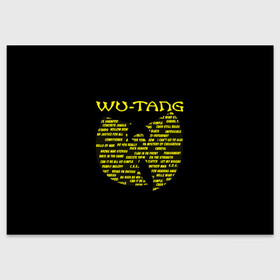 Поздравительная открытка с принтом WU-TANG CLAN | ВУ ТАНГ (Z) в Екатеринбурге, 100% бумага | плотность бумаги 280 г/м2, матовая, на обратной стороне линовка и место для марки
 | Тематика изображения на принте: rap | wu tang | wu tang clan | ву танг | ву танг клан | реп | репер | рэп | рэпер