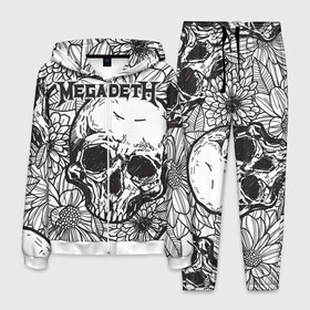 Мужской костюм 3D с принтом Megadeth в Екатеринбурге, 100% полиэстер | Манжеты и пояс оформлены тканевой резинкой, двухслойный капюшон со шнурком для регулировки, карманы спереди | countdown to extinction | бас | гитара | группа | дэйв мастейн | кико лоурейро | лос анджелес | метал | трэш | хард рок | хеви метал