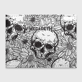 Обложка для студенческого билета с принтом Megadeth в Екатеринбурге, натуральная кожа | Размер: 11*8 см; Печать на всей внешней стороне | countdown to extinction | бас | гитара | группа | дэйв мастейн | кико лоурейро | лос анджелес | метал | трэш | хард рок | хеви метал