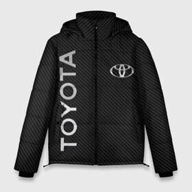 Мужская зимняя куртка 3D с принтом Toyota CARBON в Екатеринбурге, верх — 100% полиэстер; подкладка — 100% полиэстер; утеплитель — 100% полиэстер | длина ниже бедра, свободный силуэт Оверсайз. Есть воротник-стойка, отстегивающийся капюшон и ветрозащитная планка. 

Боковые карманы с листочкой на кнопках и внутренний карман на молнии. | carbon | toyota | абстракция | авто | автомобиль | карбон | лого | логотип | машина | таета | тоета | тойота