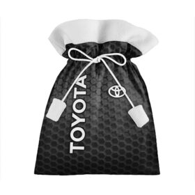 Подарочный 3D мешок с принтом TOYOTA в Екатеринбурге, 100% полиэстер | Размер: 29*39 см | carbon | toyota | абстракция | авто | автомобиль | карбон | лого | логотип | машина | сетка | соты | таета | тоета | тойота